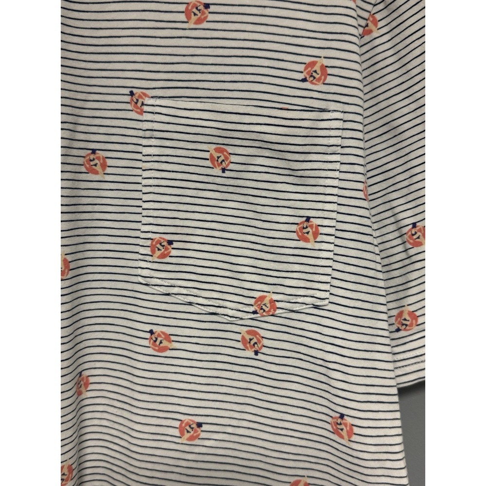 Johnnie-O Mens Extra Large Hangin' Out Blue Stripe Tube Float Armada Polo Shirt - Picture 3 of 12